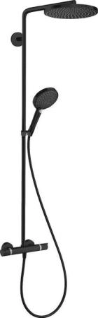 Hansgrohe 27633670 Raindance Select S Душевая система для душа с термостатом , ?240/120 мм, 1 реж. матовый черный