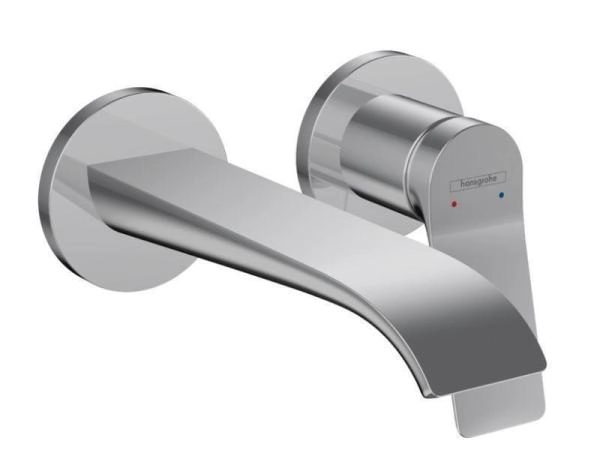 Смеситель Hansgrohe 75050000 Vivenis для раковины 192 мм, настен., на 2 отв. (внеш. монт. часть) хром