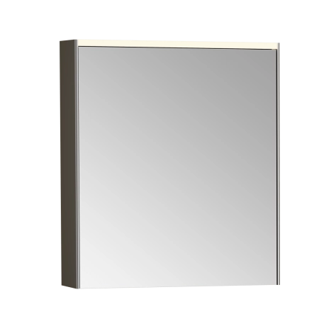 Зеркальный шкаф VitrA Core  66910 60 см брашированный хром с подвесткой петли справа