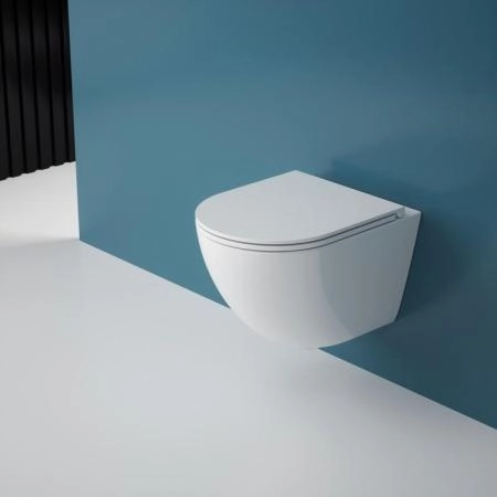 Унитаз ESBANO GARDENA-49T торнадо безободковый подвесной белый 490x360x360