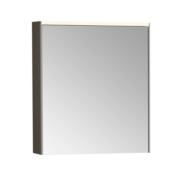 Зеркальный шкаф VitrA Core  66910 60 см брашированный хром с подвесткой петли справа