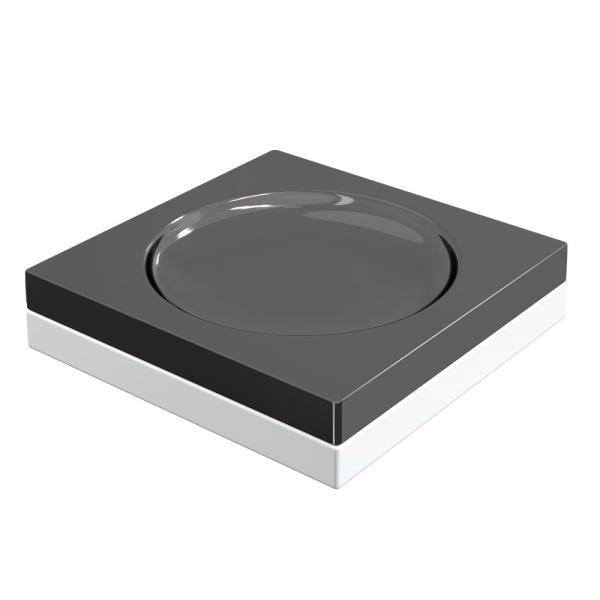 Мыльница Boheme квадратная Qubic Shine Gun Metal 10960-SGM