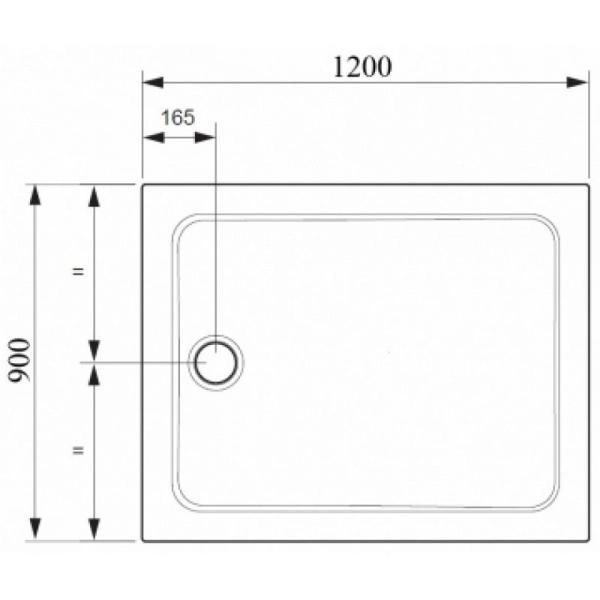 Поддон для душа Jacob Delafon FLIGHT E62451-F-M65 120x90 см литьевой мрамор серо-коричневый