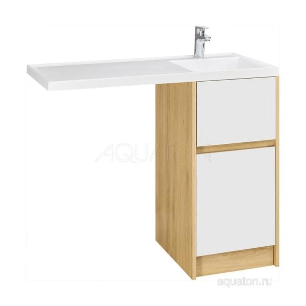 Тумба под раковину AQUATON Лондри 40 Дуб Сантана без фасада 1A267001LH0C0