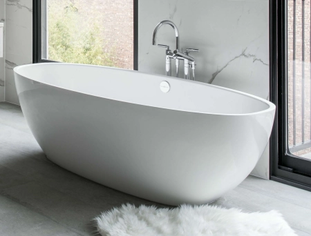 Victoria+Albert Barcelona ванна 1785x854x552 мм, из материала Quarrycast, цвет белый матовый