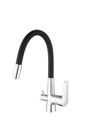 Смеситель для кухонной мойки ESKO Coral CL 03 B хром черный