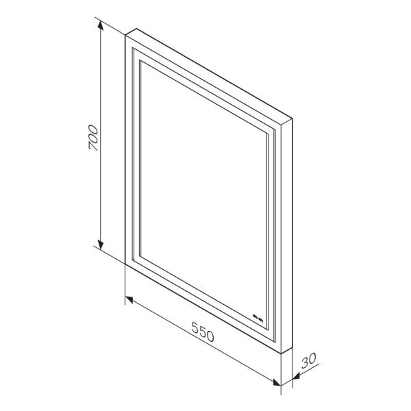 Зеркало AM.PM GEM M91AMOX0551WG Серебристый