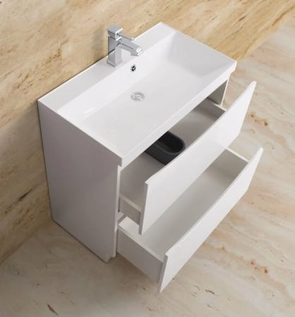 Раковина из искусственного мрамора,800x450x150 Белый BB800/450-LV-MR-PR