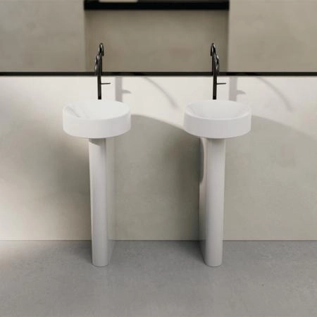 BETTE Suno Pedestal Раковина напольная 34x84cм, с 1 отв., цвет: белый