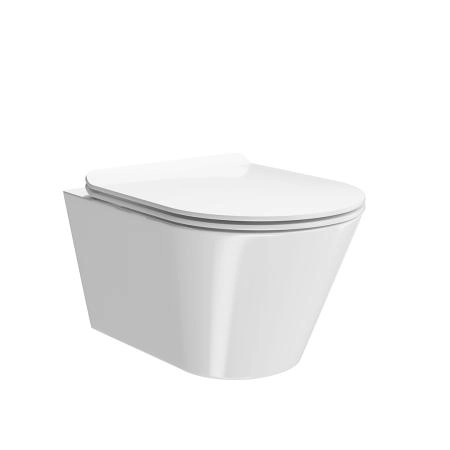 Унитаз Kerama Marazzi PLAZA MODERN ПЛАЗА МОДЕРН PLMR.wc.02 подвесной безободковый, белый глянцевый