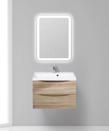 Тумба под раковину Belbagno MARINO Rovere Bianco подвесная 700x450x500 MARINO-700-2C-SO-WO-P