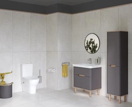 Унитаз VitrA Zentrum 9012B003-7226 60 см пристенный+ тонкое сиденье микролифт с функцией биде и встроенным смесителем