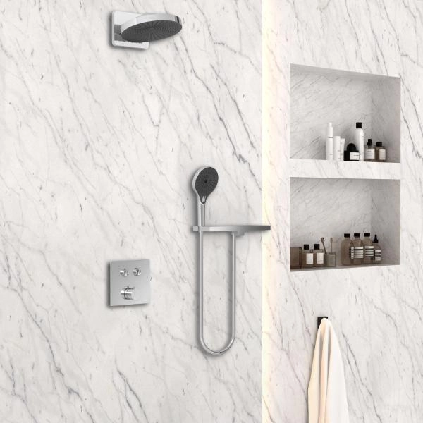 Душевой комплект Vincea Inspire VSFW-4I211RCH встраиваемый, двухрежимный, хром