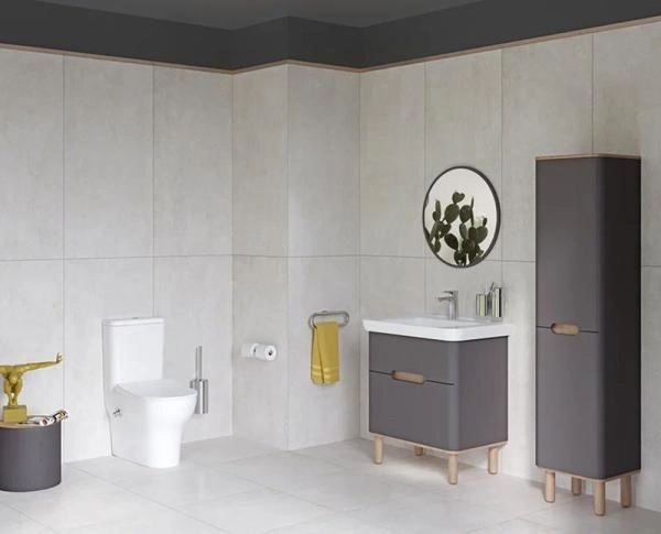 Унитаз VitrA Zentrum 9012B003-7226 60 см пристенный+ тонкое сиденье микролифт с функцией биде и встроенным смесителем