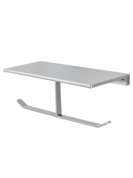 Двойной держатель для туалетной бумаги с полкой WONZON & WOGHAND ECLIPSE, Хром (WW-9156)