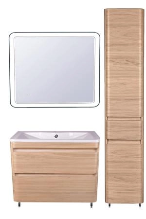 Тумба напольная Style Line Атлантика 90, Люкс ясень перламутр, PLUS