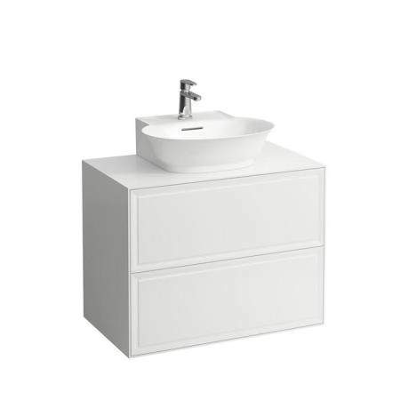 Laufen New Classic Тумба с раковиной, 77.5x45.5x60см, 2 ящиками, подвесная, цвет: белый глянцевый