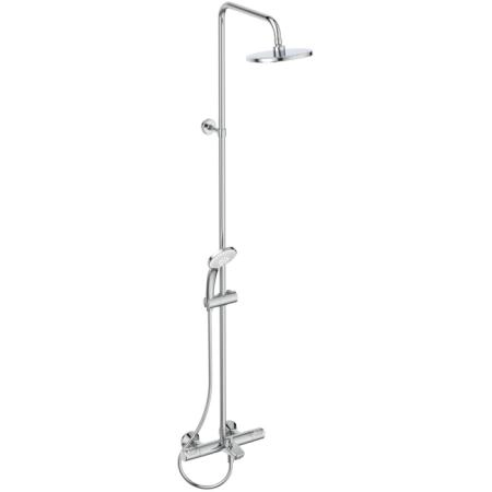 Ideal Standard Ceratherm T25 Душевая система с изливом и термостатом и ручным душем, корпус Coolbody, руч.душ: 3 режима, верх. душ: 200 мм, цвет: хром