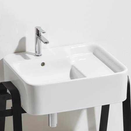Simas Hop Раковина чаша подвесная 60x50xh18 см, без отв. для смесителя, цвет: белый