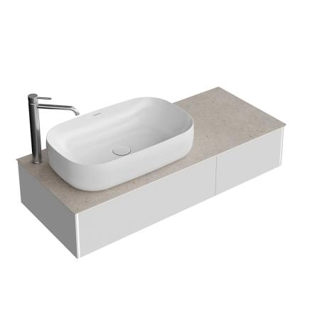 Тумба Kerama Marazzi MAGICA МАДЖИКА MA.120.2\MGR.M подвесная 120, 2 ящика, утренний серый матовый