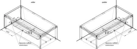 Ванна акриловая "ПАТРИСИЯ 170х70", рама-подставка