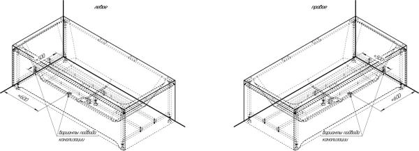 Ванна акриловая "ПАТРИСИЯ 170х70", рама-подставка, фронтальная панель, слив-перелив автомат с сеточкой (хром, с сифоном)