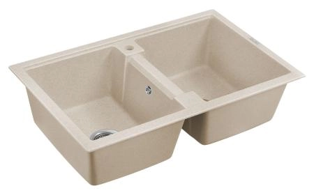 Кухонная мойка Paulmark ZWILLING PM238150-BE бежевый 810х500 кварцевая