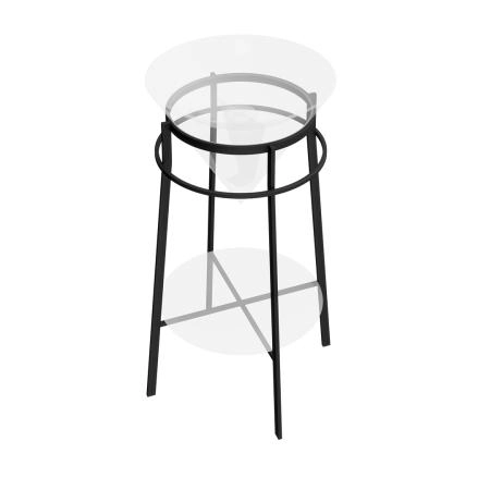 Металлическая структура Kerama Marazzi CONO КОНО CO.44\BLK.M напольная 44, черная матовая