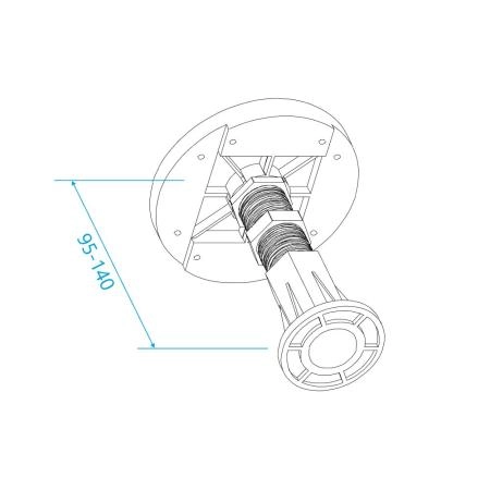 Ножки для поддона RGW N-01 (08)  03230108-31
