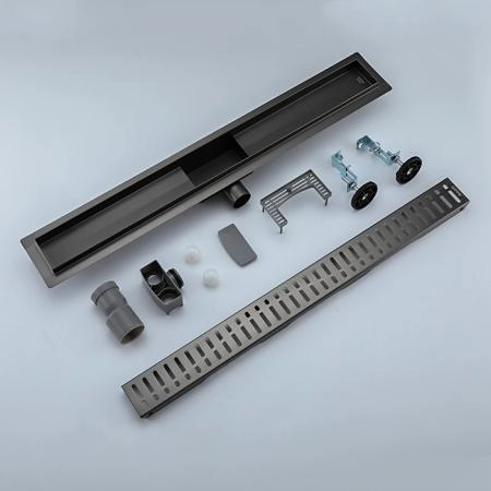 Душевой лоток GAPPO G85007-39, оружейная сталь