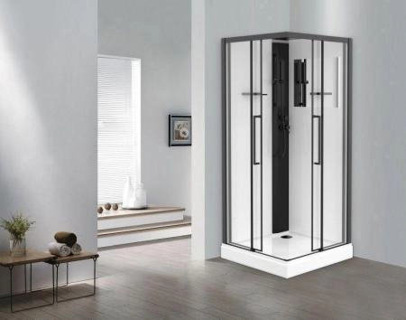 Душевая кабина Esbano 90x90 профиль Черный стекло прозрачное ESKM90CKR