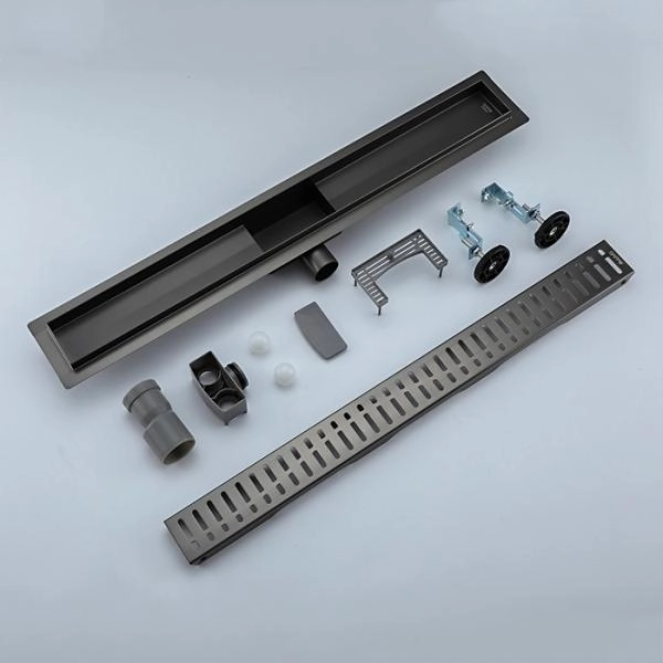 Душевой лоток GAPPO G85007-39, оружейная сталь