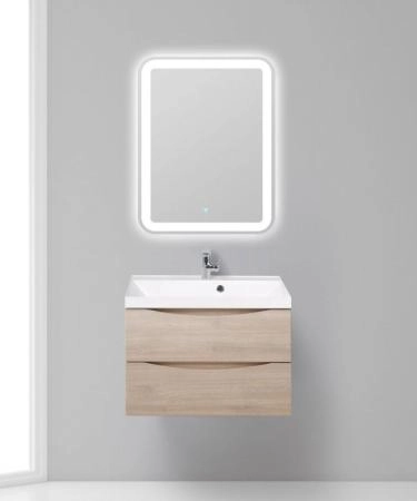 Тумба под раковину Belbagno MARINO Rovere Bianco подвесная 700x450x500 MARINO-700-2C-SO-WO-P