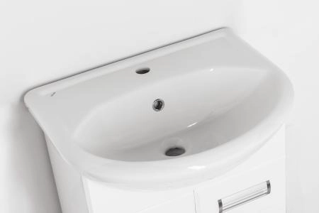 Тумба под раковину Style Line Elfante Ирис 55 напольная с дверками, белая