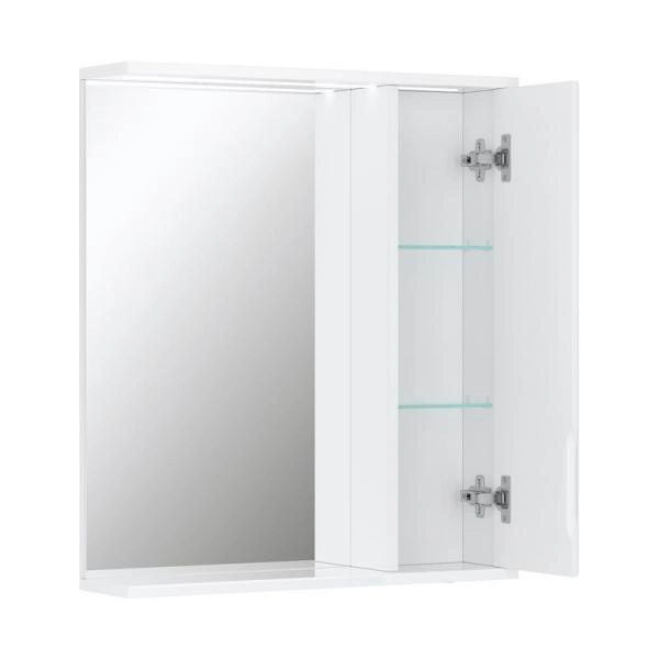 Зеркало-шкаф с LED подсветкой Volna Joli 60 правое (белый)