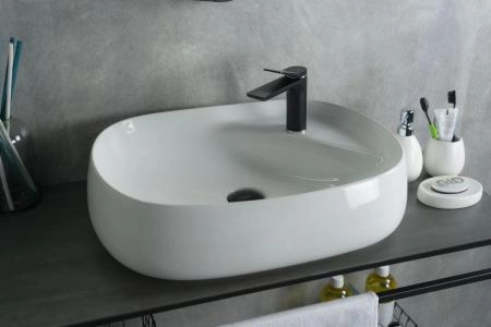 Раковина Gid N9048 59x46 на столешницу белая