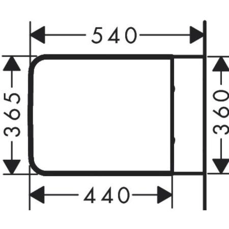 Унитаз Hansgrohe 60208450 EluPura Original Q подвесной 540х360, безободковый, с сиденьем, Белый глянец
