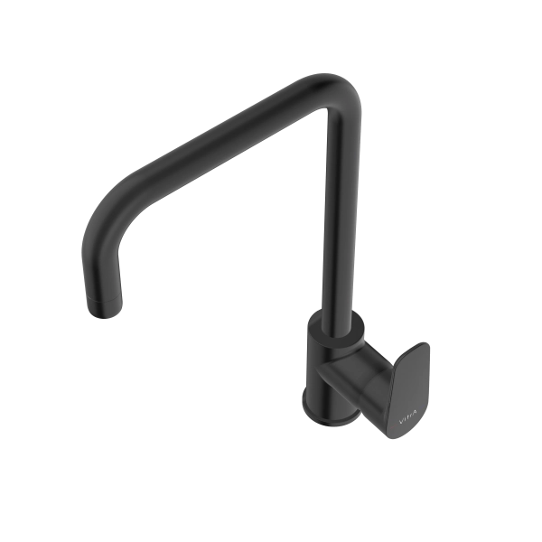 Смеситель VitrA Flow Soft  A4342636EXP с поворотным изливом однорычажный матовый черный латунь