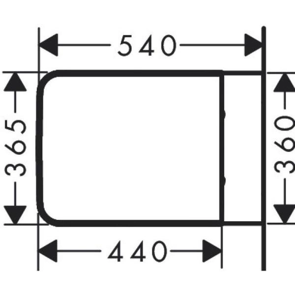 Унитаз Hansgrohe 60208450 EluPura Original Q подвесной 540х360, безободковый, с сиденьем, Белый глянец