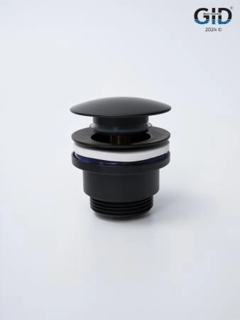 Донный клапан Gid универсальный G-59BM 76605K черный матовый 7x7x10