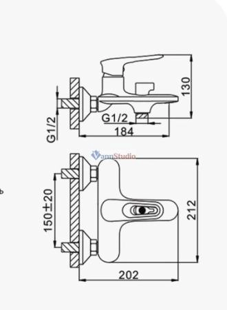 Смеситель для ванны Frap F3249-6 черный хром