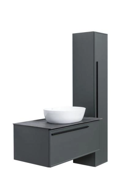 Тумба под раковину LA FENICE Elba Grigio серый 100 FNC-01-ELB-G-100 серый матовый зелёный матовый