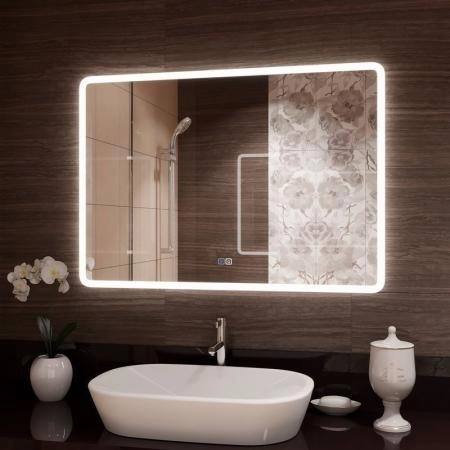 Зеркало Континент Demure medium 1000x700 ЗЛП1134 с подсветкой