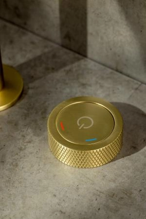 Смеситель автоматический для раковины на 2 отв. Boheme TECH Matt Gold 158-MG