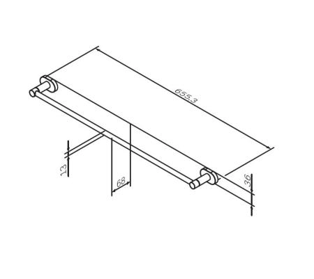 вешалка для полотенец AM.PM Sense A74346400 хром