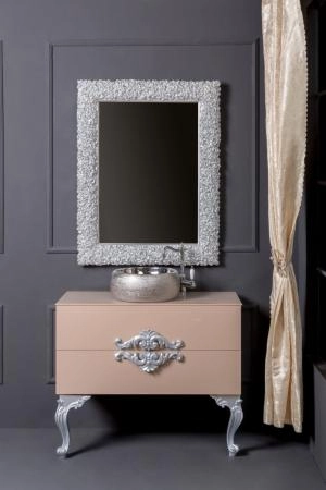 Зеркало Boheme ROSE мал. серебро 110*85см 547