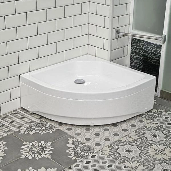 Поддон радиальный 80 средний (радиальный поддон на раме-подставке с устройством слива, фронтальная панель)