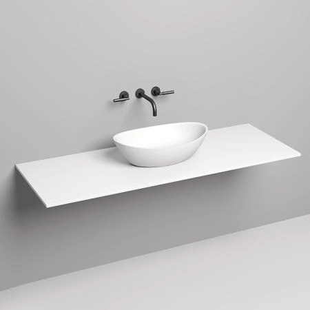 Salini Столешница 150х50х1.5 cм, из материалов S-Stone, цвет: белый матовый