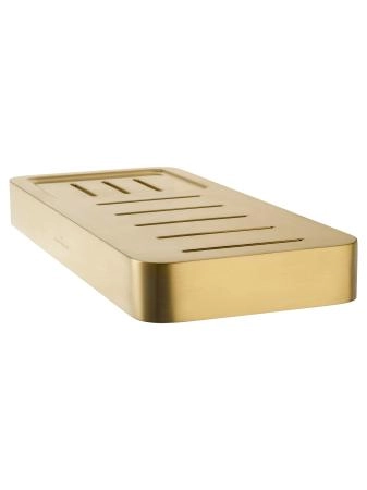 Мыльница с держателем WONZON & WOGHAND LOTTE, Брашированное золото (WW-8332-BG)