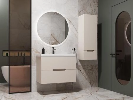 Колонна подвесная Style Line Матис 36 см, 1 ящик, КРЕМ, PLUS, ЭМАЛЬ